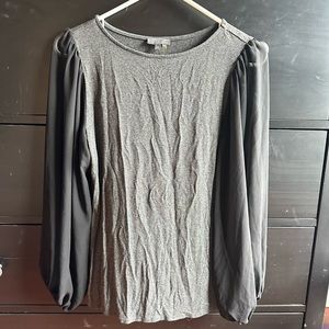 Vince Camuto sheer sleeve top